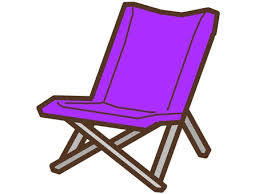 Free Vectors Purple Outdoor Chair Icon