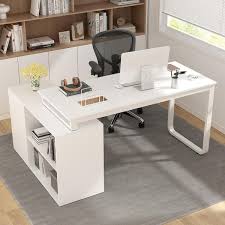 White Wooden Commercial Writing Desk