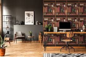 Book Shelf Wallpaper Wall Edem