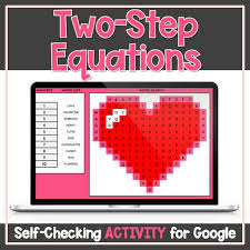 Two Step Equations Valentine S Self
