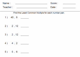 Math Worksheets For 6th Grade 6th