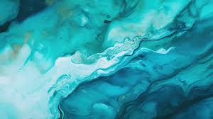 Abstract Venetian Turquoise Blue Stain