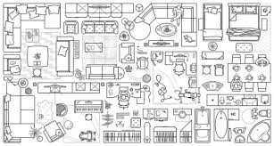 11 123 108 Floor Plan Icons Vector