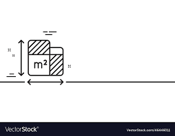 Floor Plan Line Icon Room Dimension
