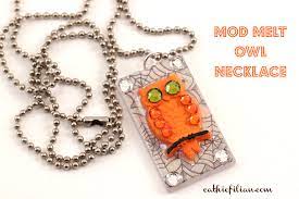 Diy Owl Necklace With Mod