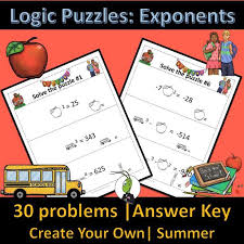 Exponents Logic Puzzles Algebra