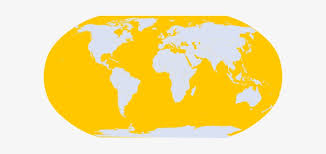 Yellow World Map Icon Png 600x309 Png