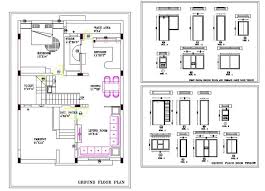 House Plan Layout Cad Block Autocad File