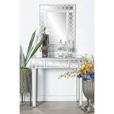 Single Drawer Console Table With Mirror