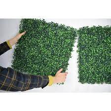 Faux Boxwood Hedge Wall Panel