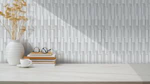 Off White Faux Brick 3d Wall Panel