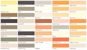House Paint Color Chart Chip