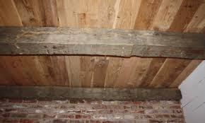 hand hewn beams green family materials