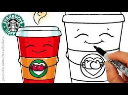 How To Draw A Starbucks Frappuccino Cute Step By Step Cartoon Drink Youtube Winter Drawings Drawing Cartoon Characters Cute Drawings