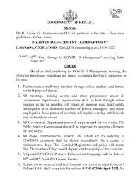 Tourism, recreation and indoor activities in crowded areas. Coronavirus Highlights Kerala To Undergo Night Curfew From Tuesday Between 9 Pm To 5 Am