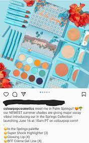 Colourpop, New Release: Springs Collection, 6/16 @ 10am PT (In the Springs  Palette, 3 Super Shock Highlighters, 4 Glowing Lip, 4 BFF Creme Gel Liner)  : r/MUAontheCheap