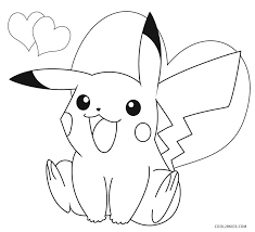 He likes to eat apples, ketchup and special food for pokemon. Printable Pikachu Coloring Pages For Kids
