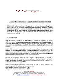8.3 (obblighi e responsabilità del cliente), art. Le Clausole Vessatorie Nei Rapporti Tra Imprese E Consumatori Studi