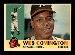 1960 Topps Set Break #158 Wes Covington EX-MINT *OBGcards*