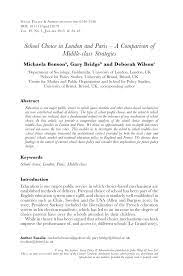 Cet article concerne le ministère français comme administration. Pdf School Choice In London And Paris A Comparison Of Middle Class Strategies