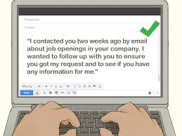 This is how job seekers should send resumes to recruiters over email. How To Write An Email Asking For A Job With Pictures Wikihow