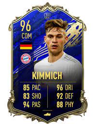 This item is toty joshua kimmich, a cdm from germany, playing for bayern münchen in germany 1. Please Ea All I Want Is For Kimmich To Get The Toty He Deserves Fifa