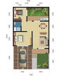 Ini akan memungkinkan rumah 2 lantai dengan 3 hingga 4. 33 Denah Rumah Minimalis 2 Kamar Tidur Rumahku Unik