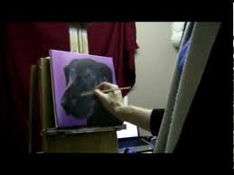 Work with acrylic paint to mix lovely grays and neutral hues that are ideal for animal features and fur, and practice painting expressive eyes with realistic warmth. How To Paint A Dog Portrait Acrylic Painting Lessons Youtube