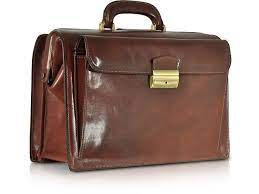 Forzieri Dark Brown Italian Leather Buckled Medium Doctor Bag In 2021 Handbags For Men Mens Leather Bag Leather Briefcase Men