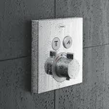 Hansgrohe Showerselect Thermostat Unterputz Fur 2 Verbraucher 15763000 Thermostat Handbrause Badezimmerideen