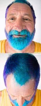 Mens Dyed Hair Color With Blue Phildoeshair Blue Hair Hair Color Blue Colored Hair Tips