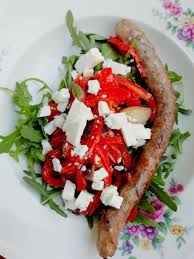 L Amour Fou Poivrons Saucisses Owi Owi Fouette Moi Salade Caprese Diner Legumes Ete