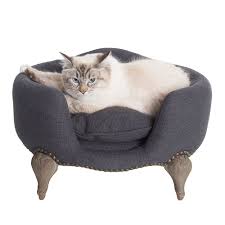 stoel in jeansblauw katten huisdier kussen