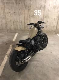Honda rebel 500 bobber kit. 2019 Honda Rebel 500 Waiting For A Sunny Day I D Even Take Just Not Raining Come On Summer Finished The Rear Fender Today Made Not Bought Bobbers