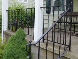 Front porch railings wrought iron. How To Update And Refinish Old Iron Rails Wrought Iron Porch Railings Metal Stair Railing Iron Handrails
