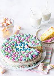 Oetker dekor kreation rosa mix. Babyparty Funfetti Zitronen Torte Emma S Lieblingsstucke