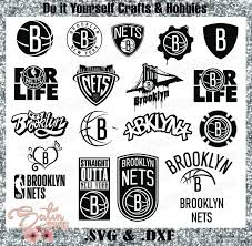 The flag of the usa became the keynote of its image. Brooklyn Nets New Custom Nba Basketball Designs Svg Files Cricut Silhouette Studio Digital Cut Files Infusible Ink