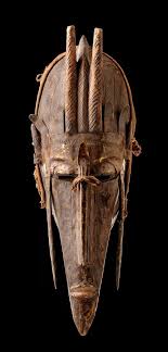 Africa Mask Kore From The Marka People Of Mali Wood Punched Copper Sheet And Fiber African Masks Masks Art Tribal Mask