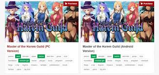Eroge , visual novel, 18+ platform: Cherry Kiss On Twitter The Pc And Android Version Of Haremguild Just Went Live On Fakku Https T Co Aeytnc45yy Both Versions Are In Espanol And English And Obviously Contain Lots Of Delicious Lewd Content