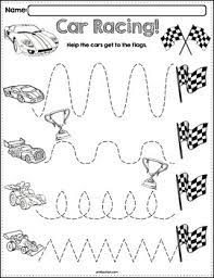 Learn how to accurately trace or copy a dressmaking pattern. Trace The Pattern Race Cars Worksheets By Prekautism Tpt