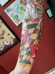Narrow your search by choosing a location below. Mikepacetattoo On Twitter Chipping Away At This One Maryland Flag Tattoo Tattoos Art