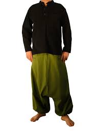 Le sarouel chez les hommes : Vetements Ethniques Sarouel Homme Vert Kaki Namaste