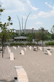 The pentagon, located just outside washington, dc in arlington, va., is the headquarters for the united states department of defense. The Pentagon Memorial With The Air Force Memorial Behind It In Arlington Virginia 9 11 Visit Dc Pentagon Memorial Air Force Memorial