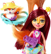 Este par es muy aventurero, les encanta estar en movimiento la muñeca de 15 cm de la aventurera felicity fox viene con la figura de su mascota flick, que está. Amazon Com Enchantimals Playground Adventures Playset Felicity Fox Doll Flick Figure Toys Games