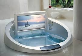 Whirlpool (disambiguation) — a whirlpool is a swirling body of water. Cozy And Cool Bathtubs With Tv Marvelous La Scala Bathtub With 42 Inch High Definition Plasma Monitor By Jacuzzi Bathtub Design Luxury Bathtub Modern Bathtub