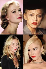 Medium long curly hair for male celebrities. Thelist Iconic Blondes In Red Lipstick Famous Blondes