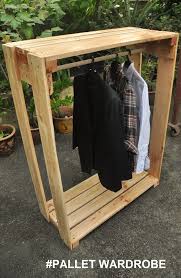 Pallet Wardrobe Pallet Wardrobe Wood Pallet Furniture Diy Clothes Rack
