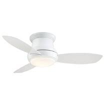 A modern ceiling fan can offer you many additional features, especially at a very affordable price. Flush Mount White Cream Ceiling Fans You Ll Love In 2021 Wayfair