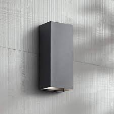Kichler Walden 12 High Black Outdoor Led Wall Light 8w067 Lamps Plus