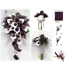 Maybe you would like to learn more about one of these? Plum White Green And Silver Calla Lily Wedding Package Build Your Angel Isabella